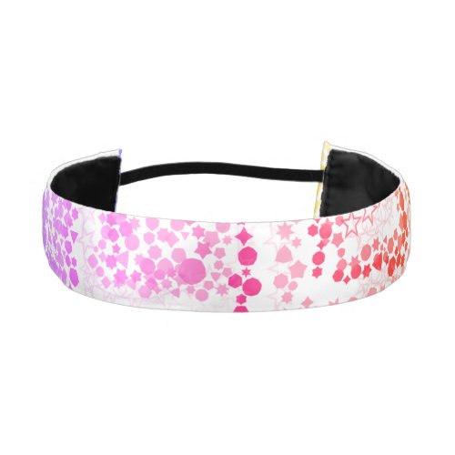 Stars Circles Purple Pink Orange Yellow Headbands