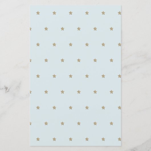 Stars & Clouds Word Scramble Baby Shower Blue Game (Back)