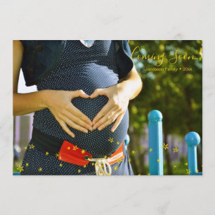 Stars Coming Soon Baby Announcement Photo Card