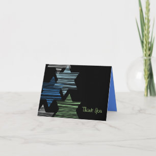 STARS CONNECTING Bat Bar Mitzvah Thank You Card