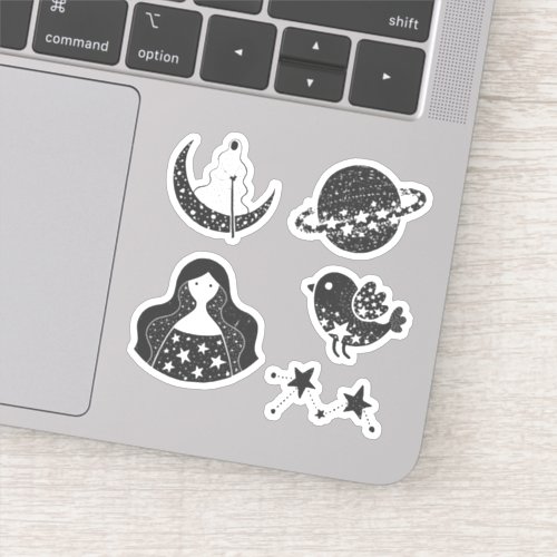 Stars  Constellations Celestial Bodies Collection Sticker