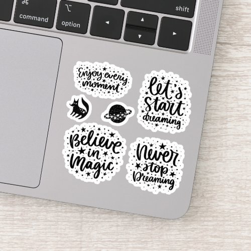 Stars  Constellations Enjoy Every Moment Sayings Sticker