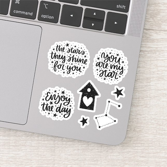 Stars & Constellations You are My Star Sayings Sticker (Detail)