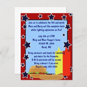 Stars Cookout Invitation