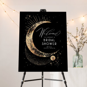 Stars Crescent Moon Celestial Any Party Welcome Foam Board