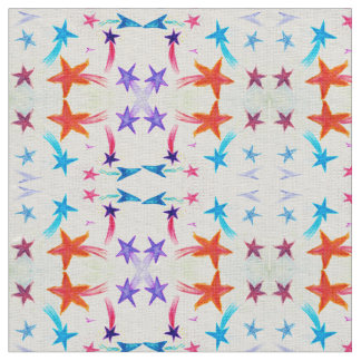 Stars Custom Ivory Linen (54" width) Fabric