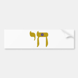 STARS DAVID LIFE BUMPER STICKER