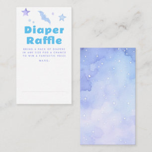 Stars Diaper Raffle Baby Shower Tickets Enclosure Card