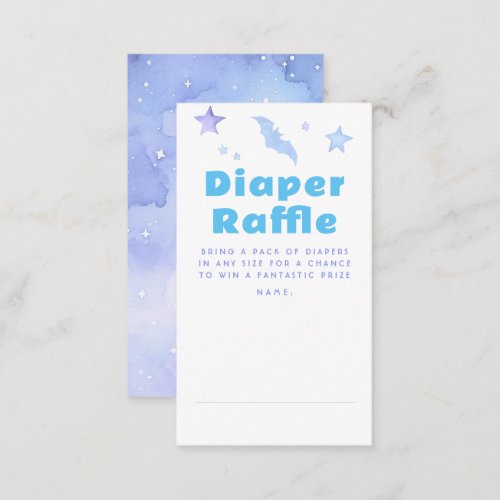 Stars Diaper Raffle Baby Shower Tickets Enclosure Card