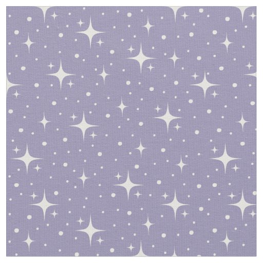 Stars & Dots on Light Gray Indigo Fabric