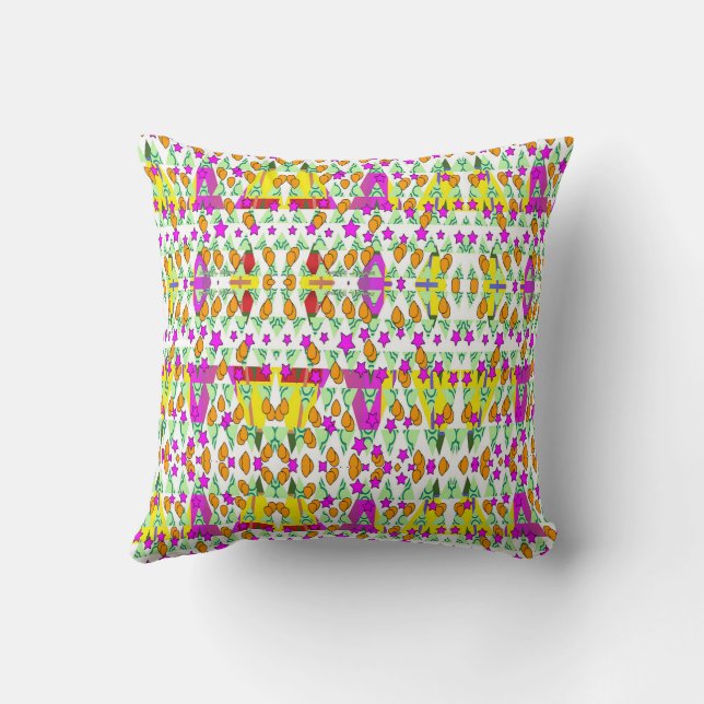 Stars, Etc Design  Decorator  Throw Pillow (Back)