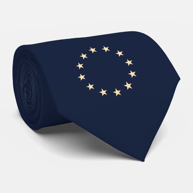 Stars - Europe - Europe - EU flag - Schlips navy Neck Tie (Rolled)