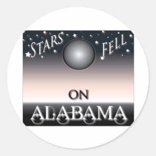 Stars Fell On Alabama Classic Round Sticker