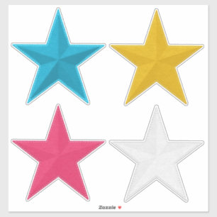 Stars Felt Look Holiday or Everyday Sticker