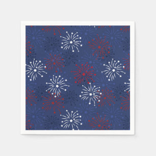 Stars & Fireworks: Independence Day Celebration Napkins