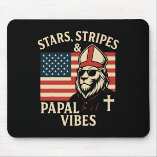 Stars first american pope mouse pad