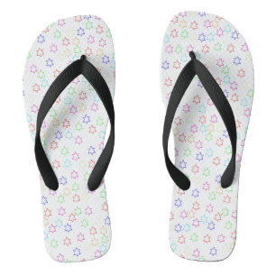 stars flip flops