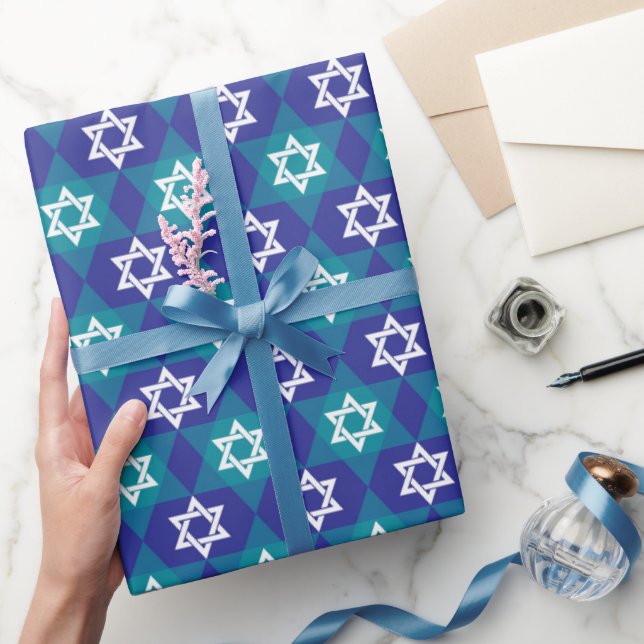 Stars For Hanukkah Wrapping Paper (Gifting)