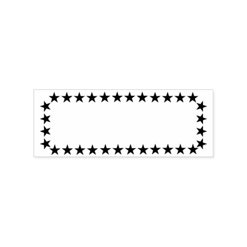 Stars Frame Boarder Rubber Stamp  