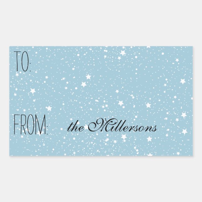 Stars Gift Tag (Front)