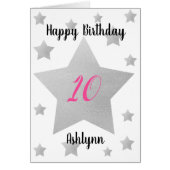 Stars Girl Birthday (Front)