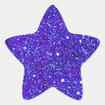 Stars Glitter Sparkle Universe Infinite Sparkly Star Sticker by CricketDiane at Zazzle