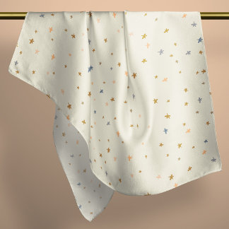 Stars Hand-Drawn Western Apricot Bandana