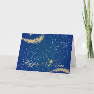 Stars Happy New Year Holiday Card