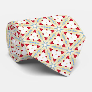 Stars, Hearts and Triangles Neck Tie