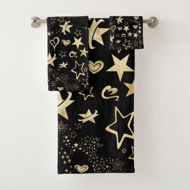 Stars & Hearts  Bath Towel Set (Insitu)