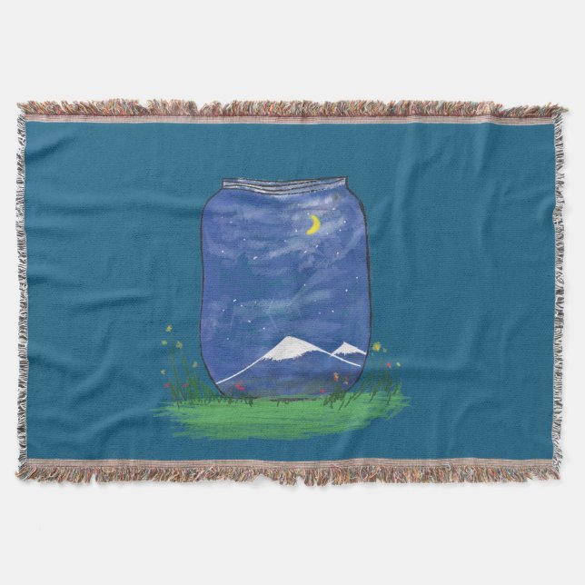 Stars in a Jar Throw Blanket (Front)