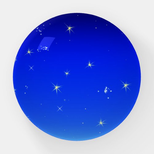 Stars in Blue Sky Paperweight