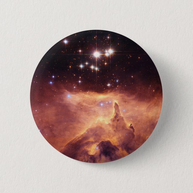 Stars in deep space pinback button (Front)