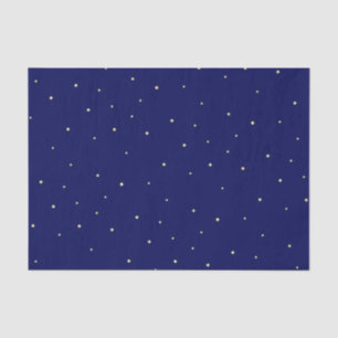 Stars In Midnight Blue Sky Fanciful Tissue Paper