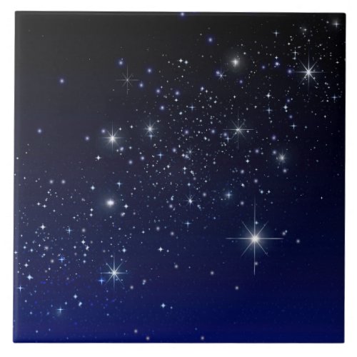 STARS IN SPACE CERAMIC TILE