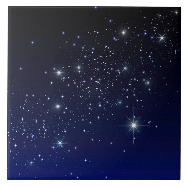 STARS IN SPACE CERAMIC TILE (Front)