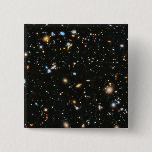 Stars in Space - Hubble Ultra Deep Field Button (Front)