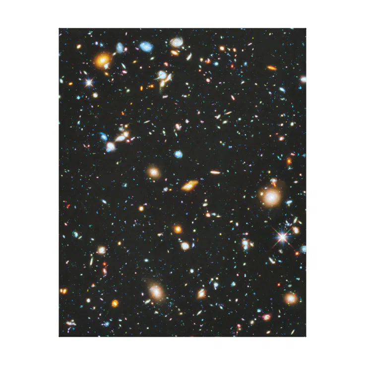 Stars in Space - Hubble Ultra Deep Field Canvas Print | Zazzle