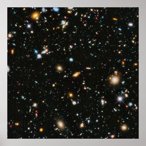 Stars in Space _ Hubble Ultra Deep Field Poster