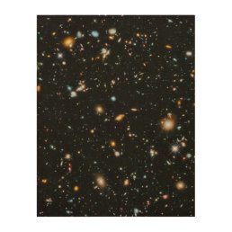 Stars in Space - Hubble Ultra Deep Field Wood Wall Art