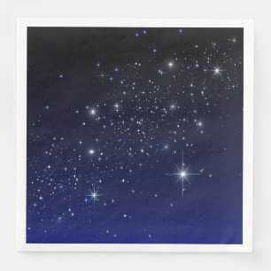 STARS IN SPACE PAPER DINNER NAPKINS