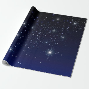 STARS IN SPACE WRAPPING PAPER