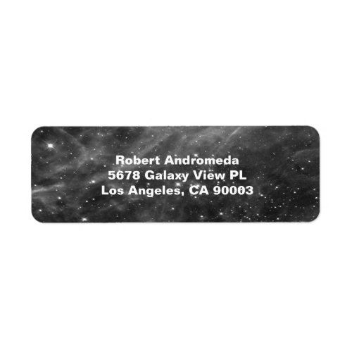 Stars in Tarantula Nebula Grayed Shades Address Label