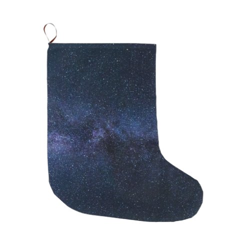 Stars in the Milky Way Large Christmas Stocking