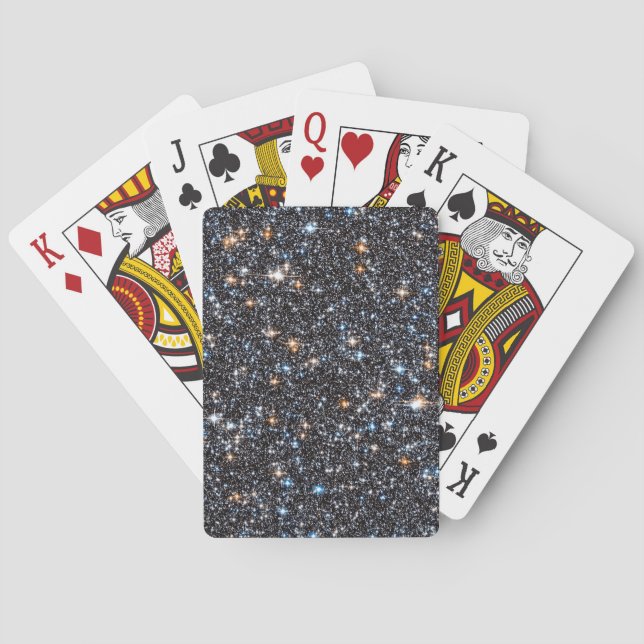 Stars In The Milky Way's Galactic Bulge. Poker Cards (Back)