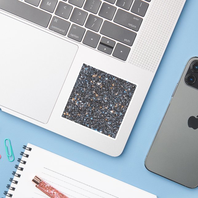 Stars In The Milky Way's Galactic Bulge. Sticker (Laptop w/ iPhone)