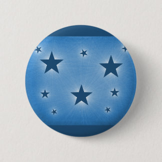 Stars in the Night Sky Button, Blue Button