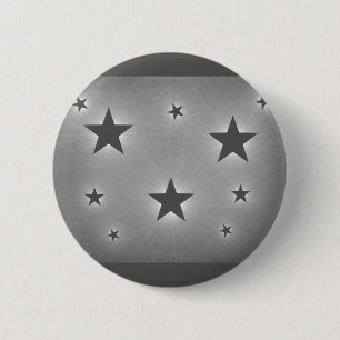 Stars in the Night Sky Button, Dark Gray Pinback Button