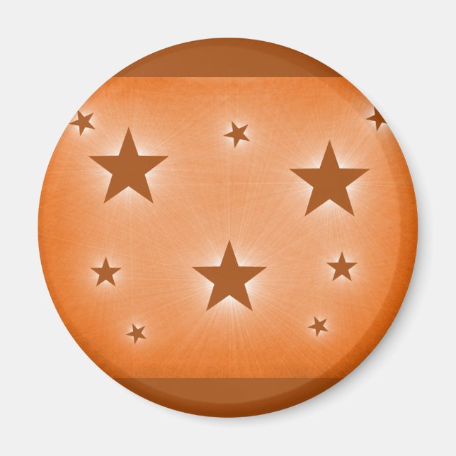 Stars in the Night Sky Magnet, Orange Magnet (Front)