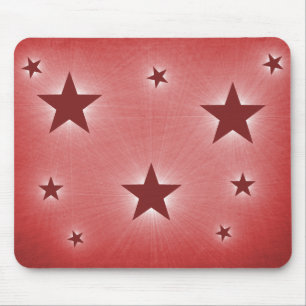 Stars in the Night Sky Mousepad, Dark Red Mouse Pad